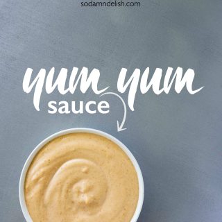 Homemade Japanese white sauce is referred to as yum yum sauce. Found at Japanese restaurants it’s great for chicken, steak, veggies, and seafood! #yumyumsauce #japanesewhitesauce #sauce