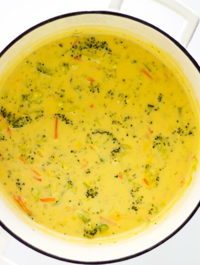 20 Minute Broccoli and Cheese Soup