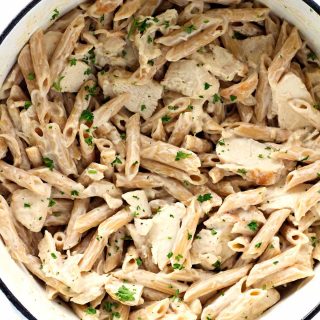 This easy chicken alfredo is so simple to make and a great meal for those busy weeknights!