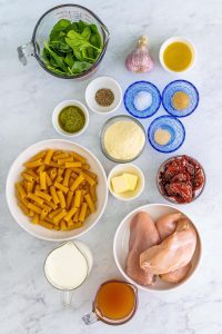 Ingredients Used to Make Marry Me Chicken Pasta