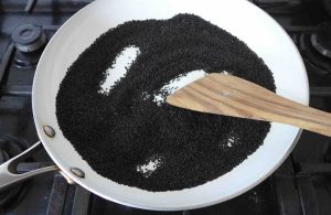 Ingredients for black sesame butter