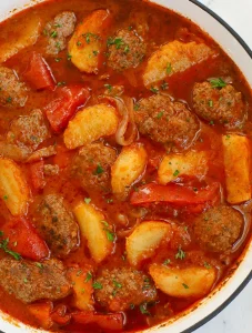 Kafta & Potato Stew