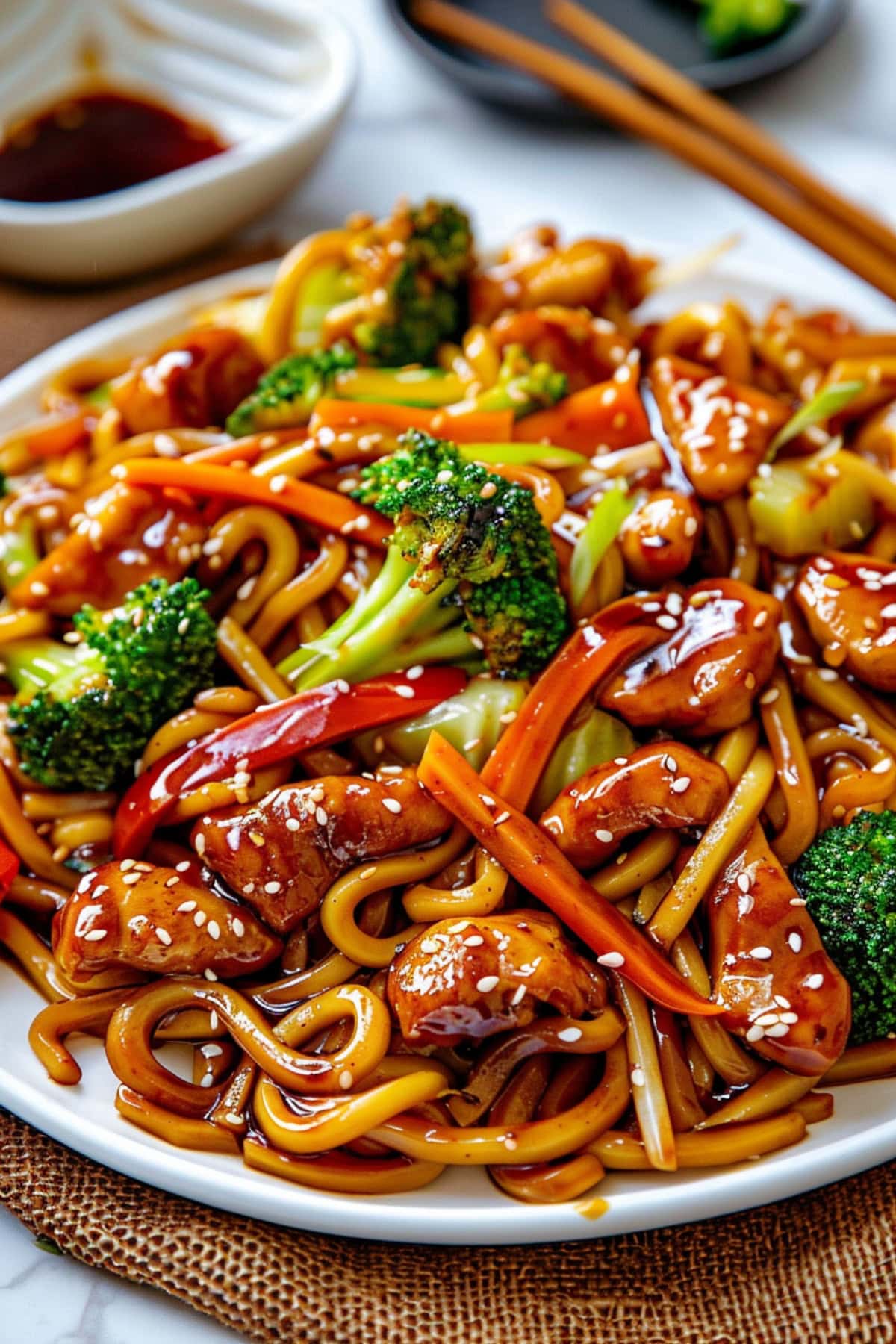 chicken teriyaki noodles