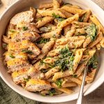 garlic parmesan chicken pasta