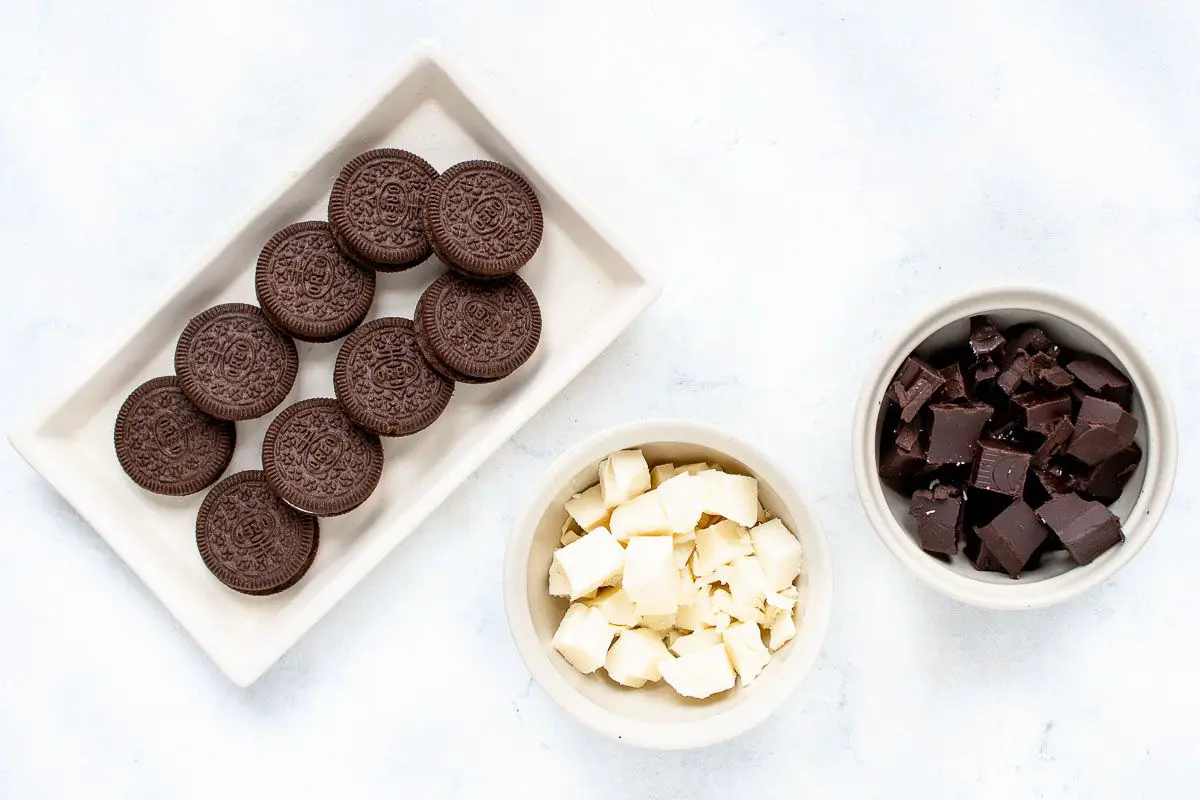 white chocolate covered oreos