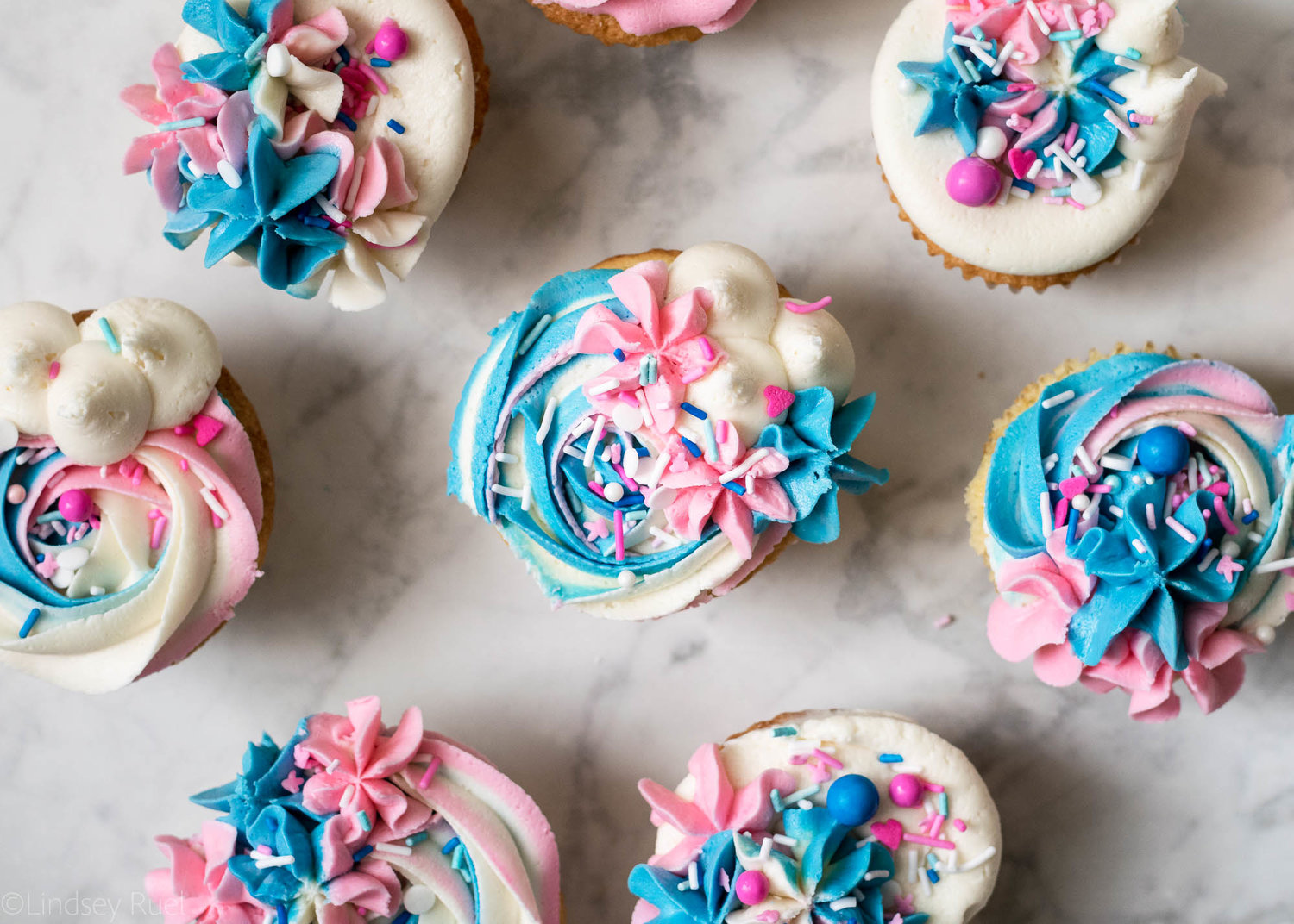 gender reveal cupcake ideas